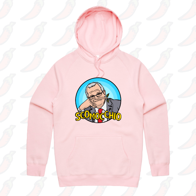 S / Pink / Large Front Print Scomocchio 👃 – Unisex Hoodie