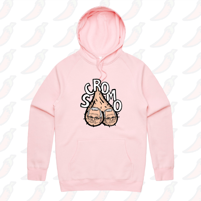 S / Pink / Large Front Print Scromo 🥜🥜  – Unisex Hoodie
