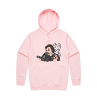 S / Pink / Large Front Print Smokin' Elon 💨 - Unisex Hoodie