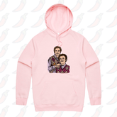 S / Pink / Large Front Print Step Brothers 👨🏽‍🤝‍👨🏻 - Unisex Hoodie
