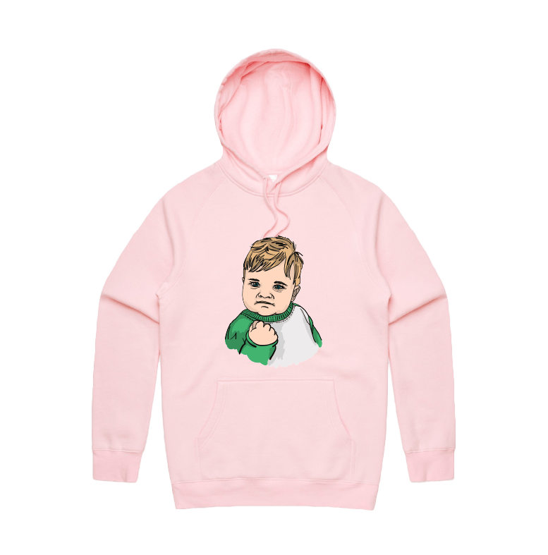 S / Pink / Large Front Print Success Kid ✊ - Unisex Hoodie