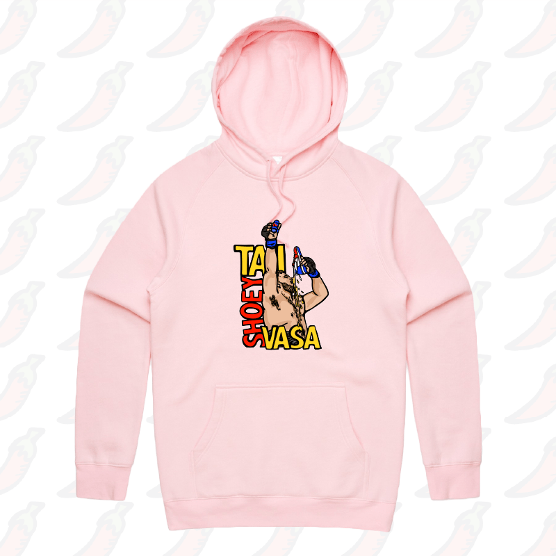 S / Pink / Large Front Print Tai Shoey Vasa 👟🥊 – Unisex Hoodie