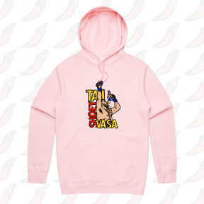 S / Pink / Large Front Print Tai Shoey Vasa 👟🥊 – Unisex Hoodie