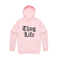 S / Pink / Large Front Print Thug Life 🖕🏾 - Unisex Hoodie