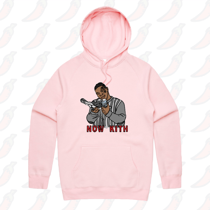 S / Pink / Large Front Print Tyson Now Kith 🕊️ - Unisex Hoodie
