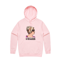 S / Pink / Large Front Print Unleash the Karen 😤 - Unisex Hoodie