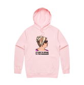 S / Pink / Large Front Print Unleash the Karen 😤 - Unisex Hoodie