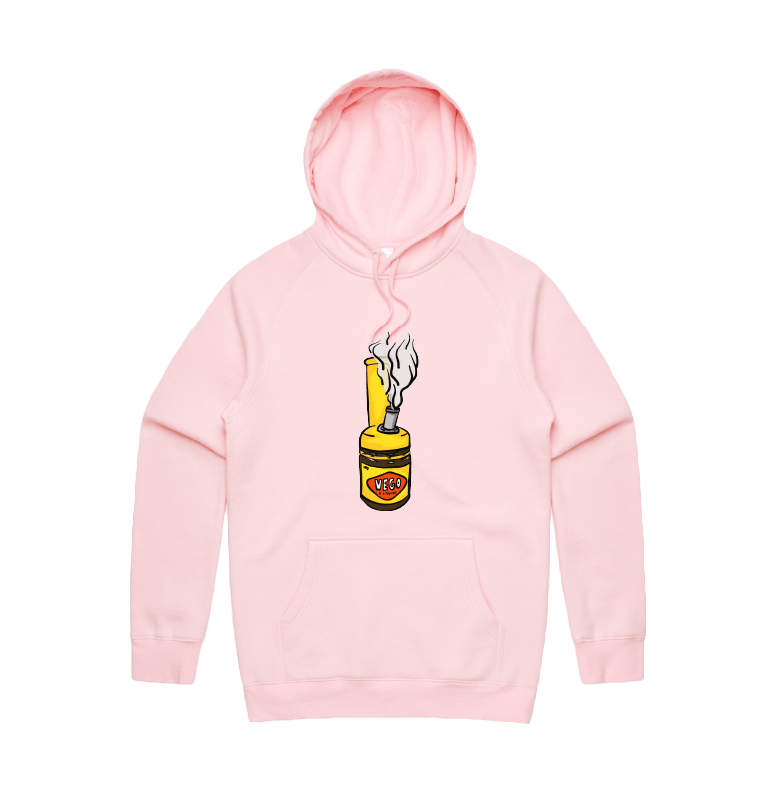 S / Pink / Large Front Print Vegoblaze 🌬️ - Unisex Hoodie