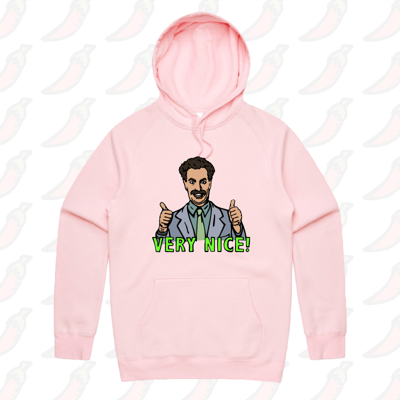 S / Pink / Large Front Print VERY NICE 👍- Unisex Hoodie