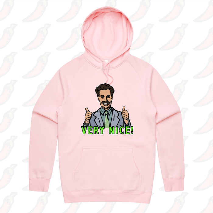 S / Pink / Large Front Print VERY NICE 👍- Unisex Hoodie