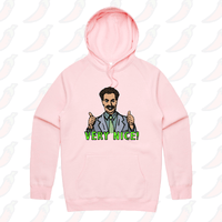 S / Pink / Large Front Print VERY NICE 👍- Unisex Hoodie