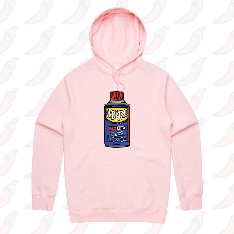 S / Pink / Large Front Print WD-420 🍀 – Unisex Hoodie