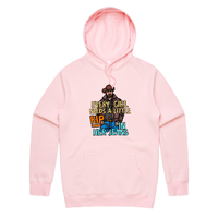 S / Pink / Large Front Print Yellowstone Rip 👖🤠 - Unisex Hoodie