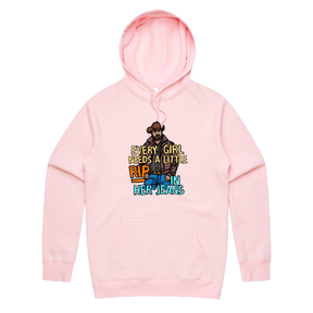 S / Pink / Large Front Print Yellowstone Rip 👖🤠 - Unisex Hoodie
