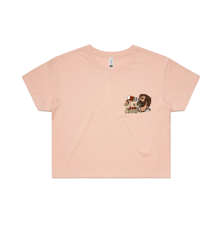 S / Pink Milk Was A Bad Choice 🥛 - Women's Crop Top