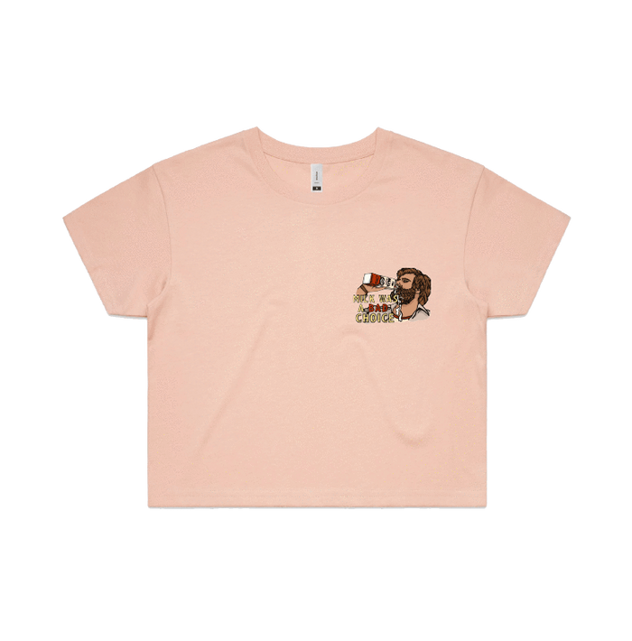S / Pink Milk Was A Bad Choice 🥛 - Women's Crop Top