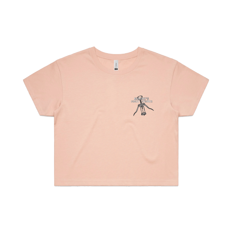 S / Pink Mummy's Fidget Spinner 🍷 - Women's Crop Top
