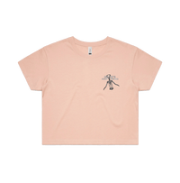 S / Pink Mummy's Fidget Spinner 🍷 - Women's Crop Top