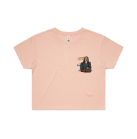 S / Pink Oh Hi Mark 👋🏻 - Women's Crop Top