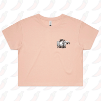 S / Pink Pull My Finger 👉 – Women's Crop Top