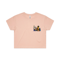 S / Pink Sesame Gang 🥴 - Women's Crop Top