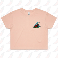 S / Pink Sexy And I Mow It 😘 🌾 – Women's Crop Top
