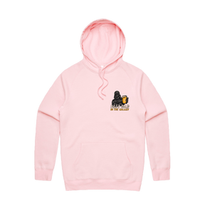 S / Pink / Small Front Design Best Dad in the Galaxy 🌌 - Unisex Hoodie