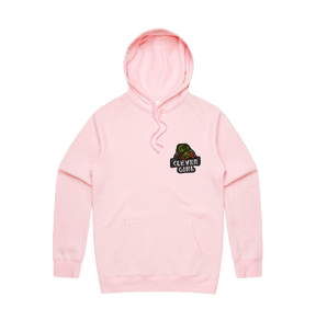 S / Pink / Small Front Design Clever Girl 🦖 - Unisex Hoodie