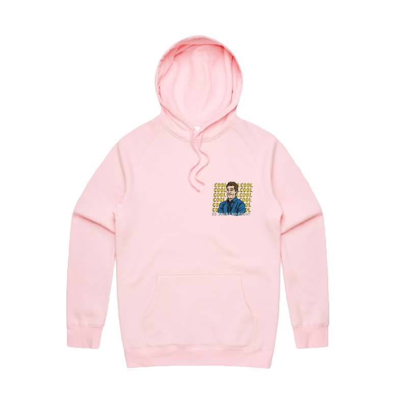 S / Pink / Small Front Design Cool Cool Cool 👮‍♂️ - Unisex Hoodie