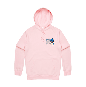 S / Pink / Small Front Design Daddy Shark 🦈 - Unisex Hoodie