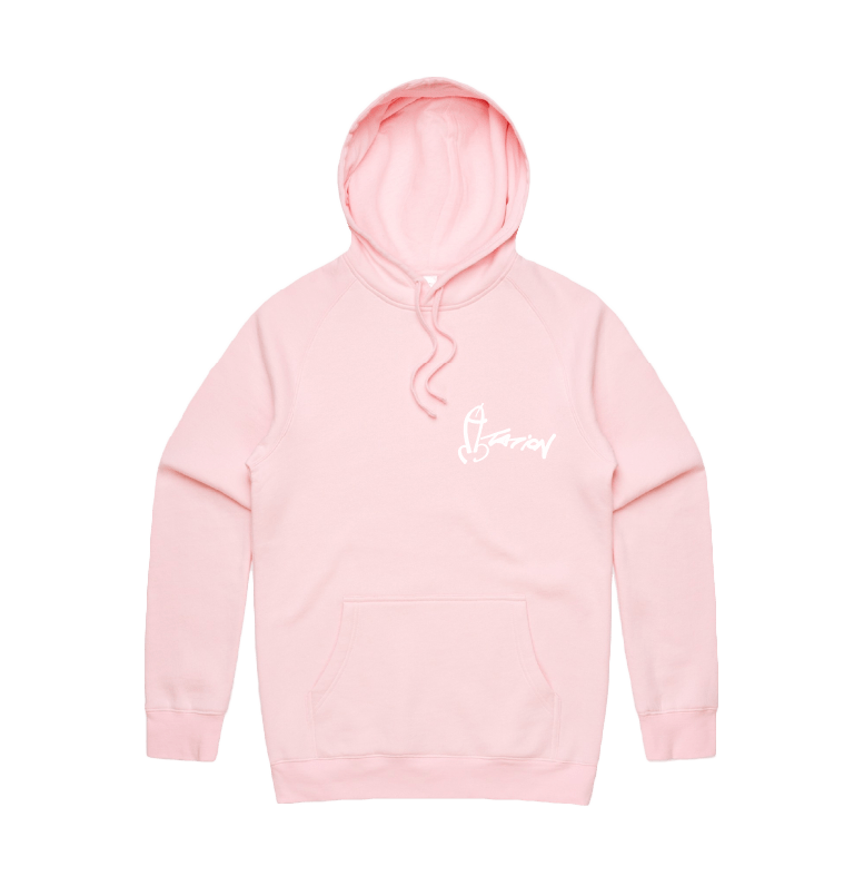 S / Pink / Small Front Design Dictation 📏 - Unisex Hoodie