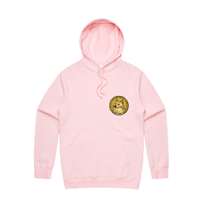 S / Pink / Small Front Design Dogecoin 🚀 - Unisex Hoodie