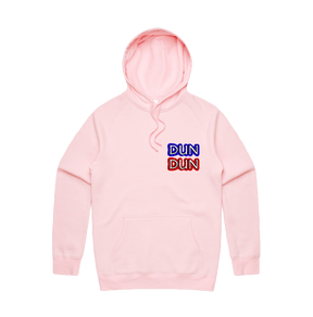 S / Pink / Small Front Design Dun Dun 🚔 - Unisex Hoodie
