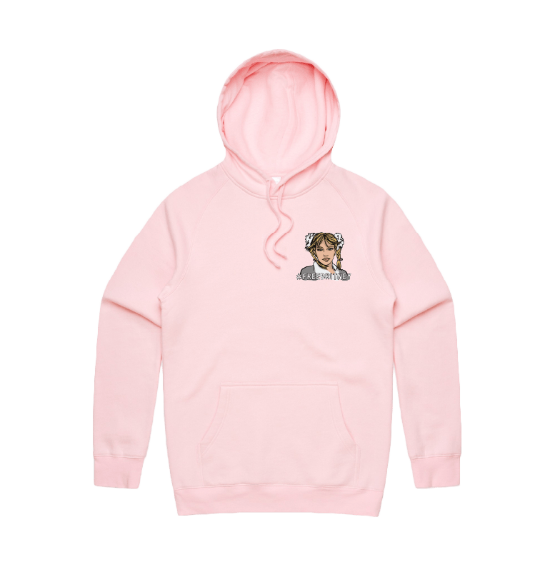 S / Pink / Small Front Design FREE BRITNEY 🎤 - Unisex Hoodie