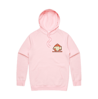 S / Pink / Small Front Design Hammerbarn 🔨 - Unisex Hoodie