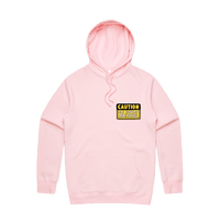 S / Pink / Small Front Design May Contain Alcohol 🍺 - Unisex Hoodie