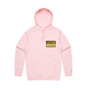 S / Pink / Small Front Design May Contain Alcohol 🍺 - Unisex Hoodie