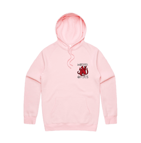 S / Pink / Small Front Design Mother of Cats 🐈 - Unisex Hoodie