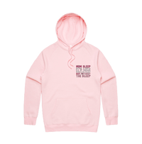 S / Pink / Small Front Design Mum Sleep 🥱 - Unisex Hoodie