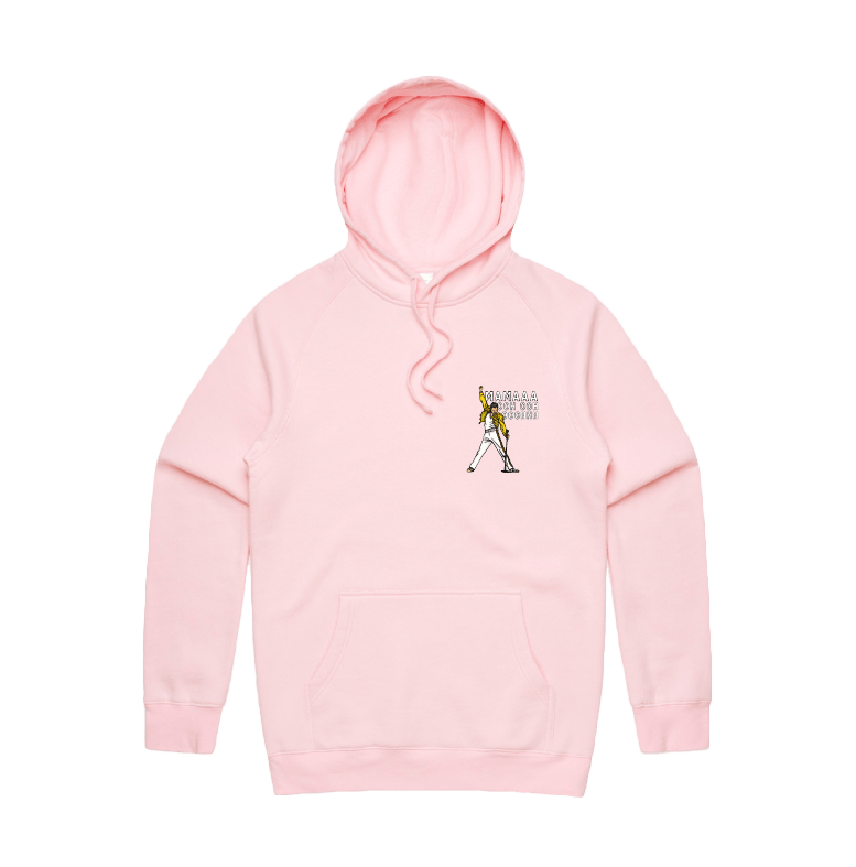 S / Pink / Small Front Design Mummaaaaa 🎙️ - Unisex Hoodie