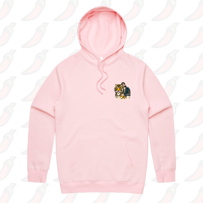 S / Pink / Small Front Design The King of Tigers 🐯 - Unisex Hoodie