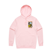 S / Pink / Small Front Design VB Longneck 👍 - Unisex Hoodie