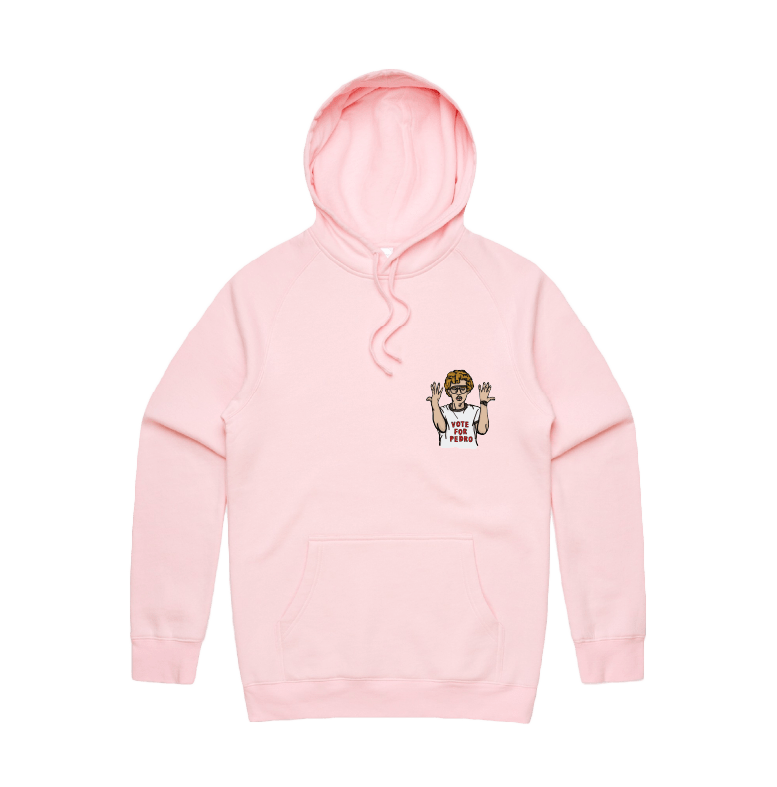 S / Pink / Small Front Design Vote for Pedro 👓 - Unisex Hoodie