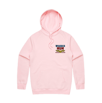 S / Pink / Small Front Design Wondermum 🦸‍♀️ - Unisex Hoodie