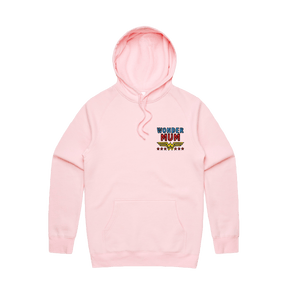 S / Pink / Small Front Design Wondermum 🦸‍♀️ - Unisex Hoodie