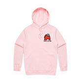 S / Pink / Small Front Print Among Us 👨‍🚀 - Unisex Hoodie