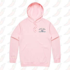 S / Pink / Small Front Print Attitude ☎️ - Unisex Hoodie