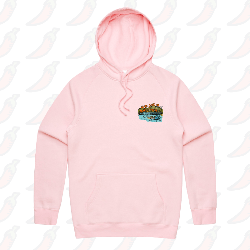 S / Pink / Small Front Print Bonnie Doon 🚤 - Unisex Hoodie