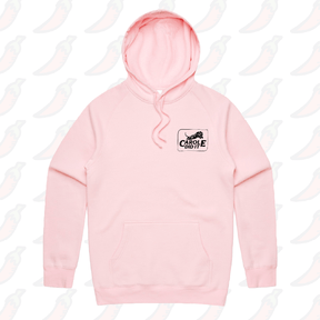 S / Pink / Small Front Print Carole Did It 🥩 - Unisex Hoodie