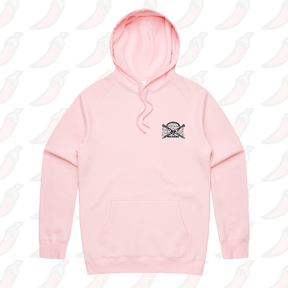 S / Pink / Small Front Print Certified Ziptie Mechanic 🔧 – Unisex Hoodie